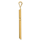 FJC Finejewelers 14k Yellow Gold Polished Tube Cross Charm
