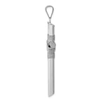 FJC Finejewelers 14k White Gold Polished Tube Cross Charm