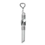 FJC Finejewelers 14k White Gold Polished Tube Cross Charm