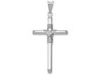 FJC Finejewelers 14k White Gold Polished Tube Cross Charm