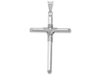 FJC Finejewelers 14k White Gold Polished Tube Cross Charm