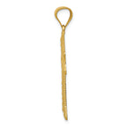 FJC Finejewelers 14k Yellow Gold Bright Cut Cross Charm