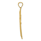 FJC Finejewelers 14k Yellow Gold Bright Cut Cross Charm