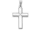 FJC Finejewelers 14k White Gold Stamping Cross Charm