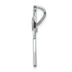 FJC Finejewelers 14k White Gold Polished Celtic Cross Chain Slide Charm