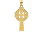 FJC Finejewelers 14k Yellow Gold Polished Celtic Cross Charm