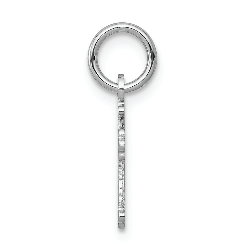FJC Finejewelers 14k White Gold Mini Polished Cross Charm