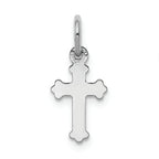 FJC Finejewelers 14k White Gold Mini Polished Cross Charm