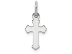 FJC Finejewelers 14k White Gold Mini Polished Cross Charm