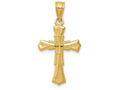 FJC Finejewelers 14k Yellow Gold Bright Cut Cross Charm