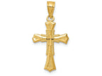 FJC Finejewelers 14k Yellow Gold Bright Cut Cross Charm