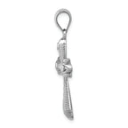 FJC Finejewelers 14k White Gold Polished Bright Cut Fancy Cross Charm