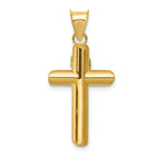 FJC Finejewelers 14k Two-tone Gold Polished Crucifix Charm