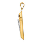FJC Finejewelers 14k Two-tone Gold Polished Crucifix Charm