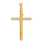 FJC Finejewelers 14k Two-tone Gold Polished Crucifix Charm