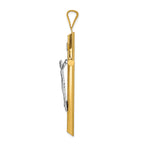 FJC Finejewelers 14k Two-tone Gold Polished Crucifix Charm