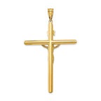 FJC Finejewelers 14k Two-tone Gold Polished Crucifix Charm