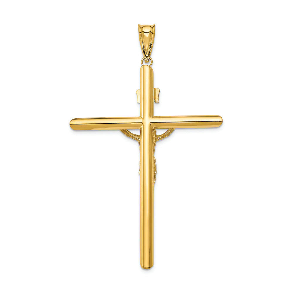 FJC Finejewelers 14k Two-tone Gold Polished Crucifix Charm