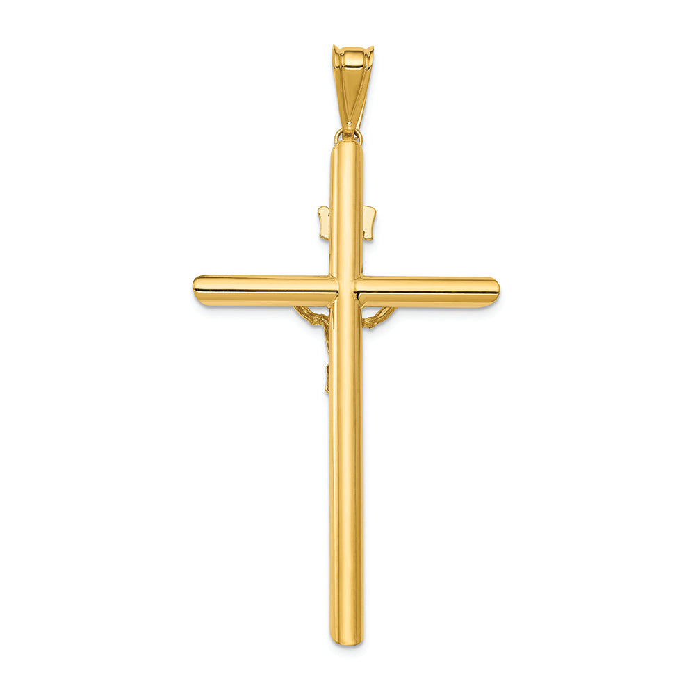 FJC Finejewelers 14k Two-tone Gold Polished Crucifix Charm