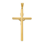 FJC Finejewelers 14k Two-tone Gold Polished Crucifix Charm