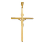 FJC Finejewelers 14k Two-tone Gold Polished Jesus Crucifix Charm