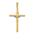 FJC Finejewelers 14k Two-tone Gold Polished Jesus Crucifix Charm