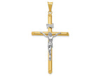 FJC Finejewelers 14k Two-tone Gold Polished Jesus Crucifix Charm