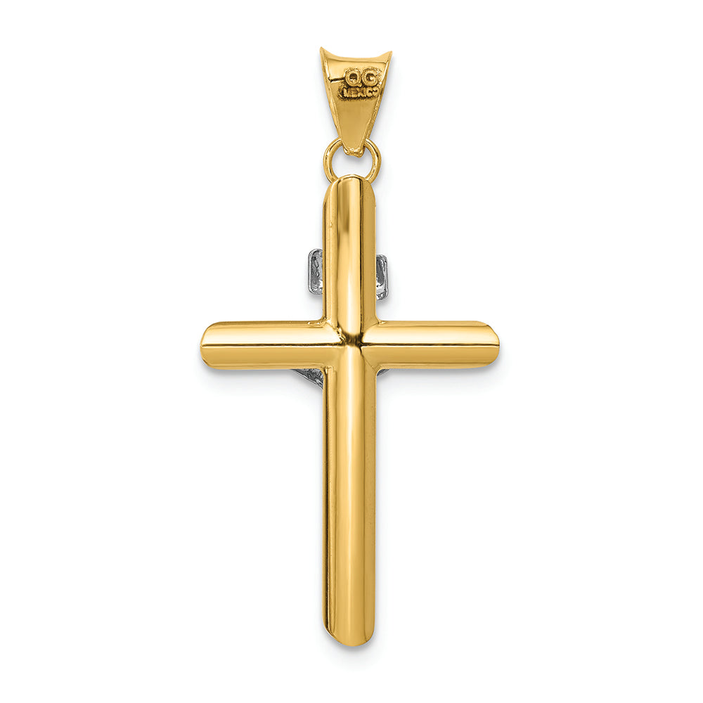 FJC Finejewelers 14k Two-tone Gold Polished Jesus Crucifix Charm