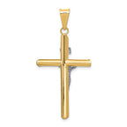 FJC Finejewelers 14k Two-tone Gold Polished Jesus Crucifix Charm