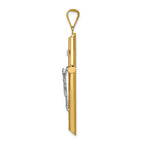 FJC Finejewelers 14k Two-tone Gold Polished Jesus Crucifix Charm