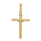 FJC Finejewelers 14k Two-tone Gold Polished Jesus Crucifix Charm