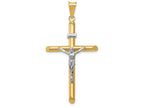 FJC Finejewelers 14k Two-tone Gold Polished Jesus Crucifix Charm