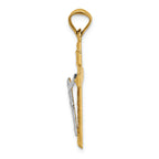 FJC Finejewelers 14k Two-tone Gold Crucifix Charm