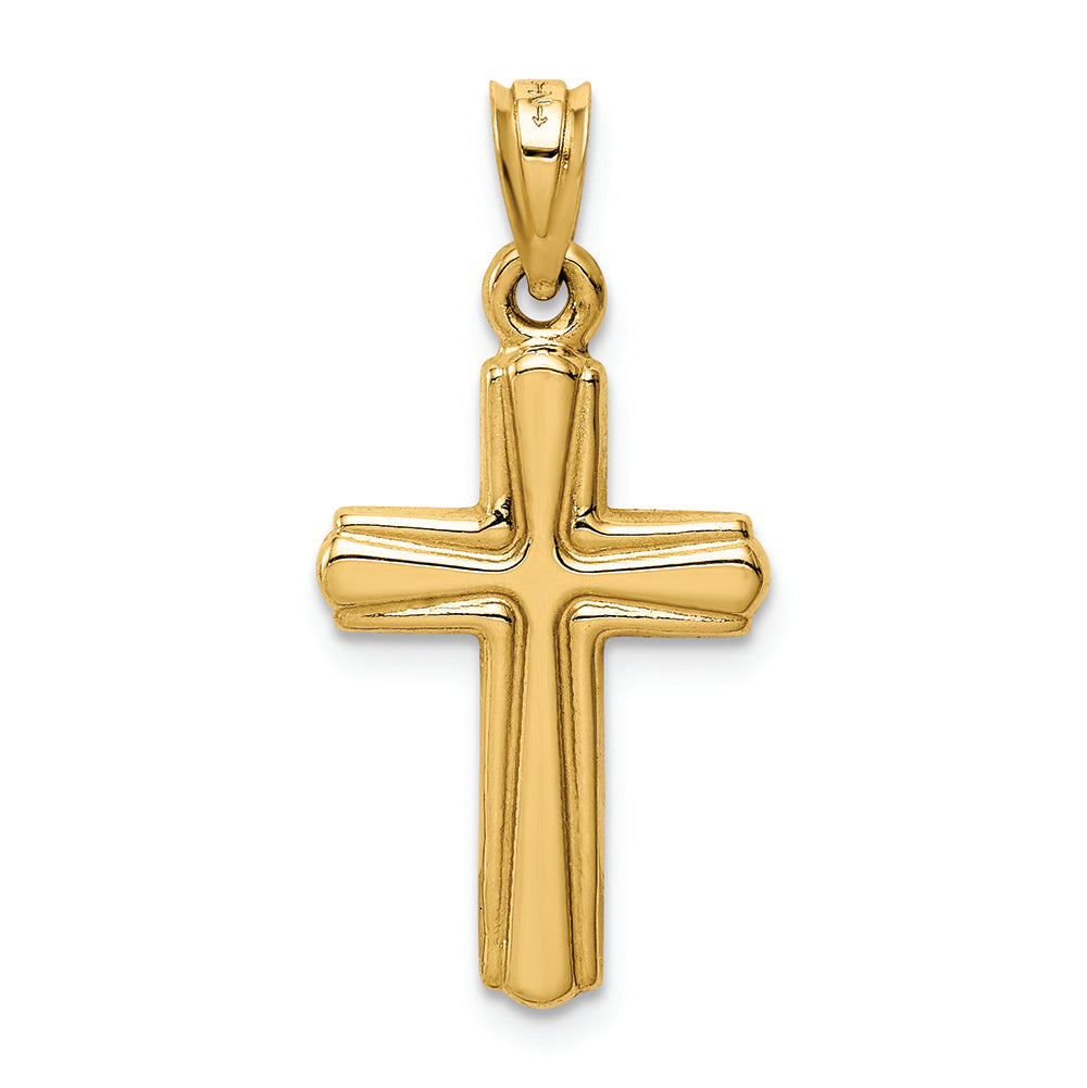 FJC Finejewelers 14k Yellow Gold Reversible Crucifixcross Charm