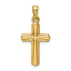 FJC Finejewelers 14k Yellow Gold Reversible Crucifixcross Charm