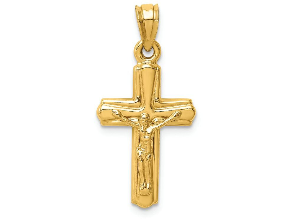 FJC Finejewelers 14k Yellow Gold Reversible Crucifixcross Charm