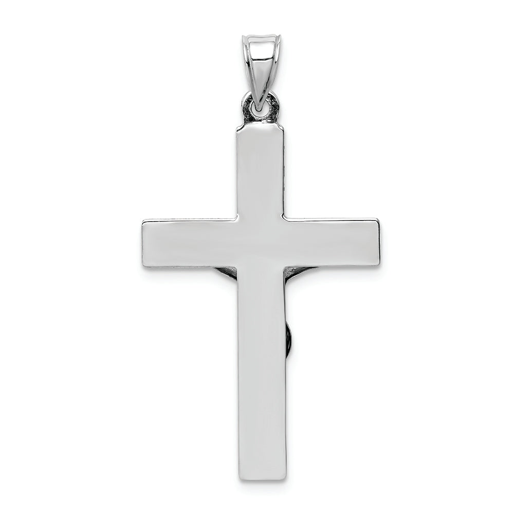 FJC Finejewelers 14k White Gold Polished Crucifix Charm