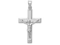 FJC Finejewelers 14k White Gold Polished Crucifix Charm