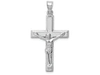 FJC Finejewelers 14k White Gold Polished Crucifix Charm