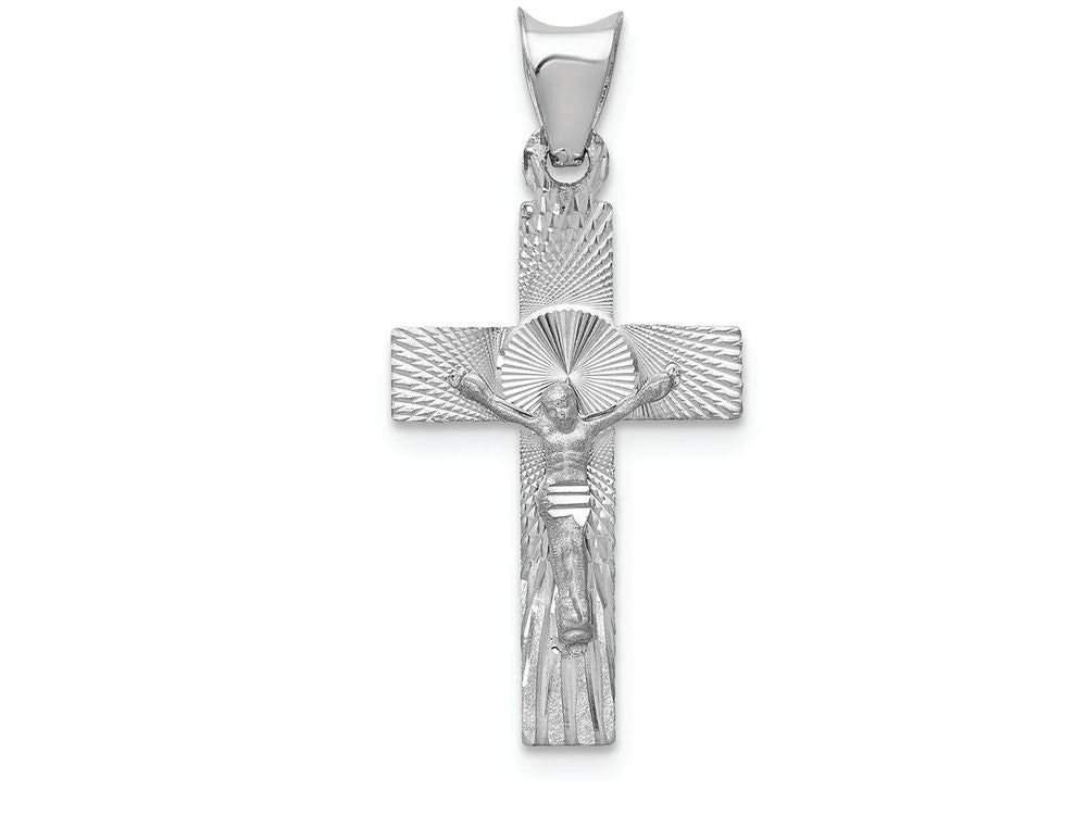 FJC Finejewelers 14k White Gold Crucifix Charm