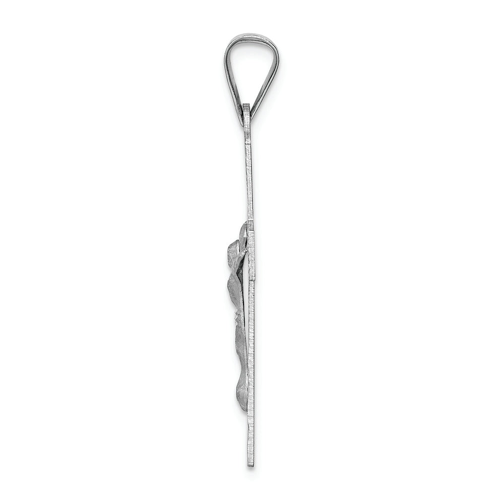 FJC Finejewelers 14k White Gold Crucifix Charm