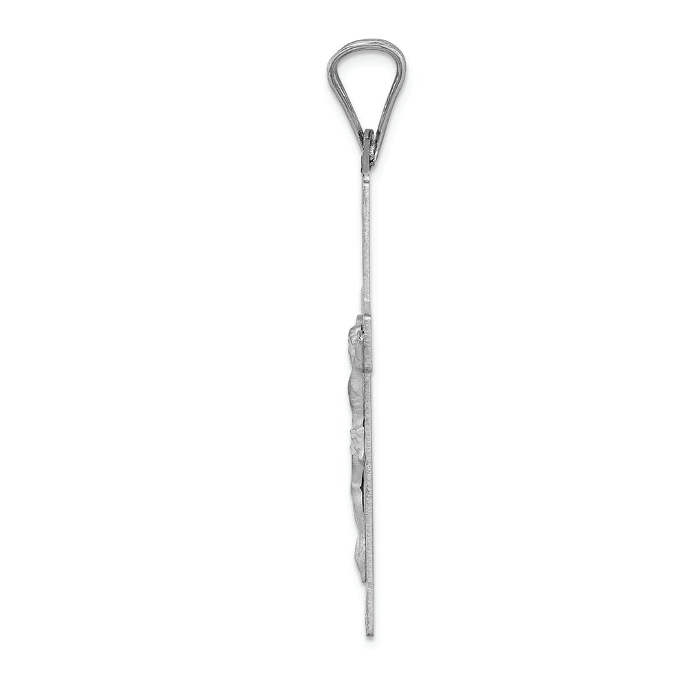 FJC Finejewelers 14k White Gold Crucifix Charm