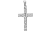 FJC Finejewelers 14k White Gold Crucifix Charm