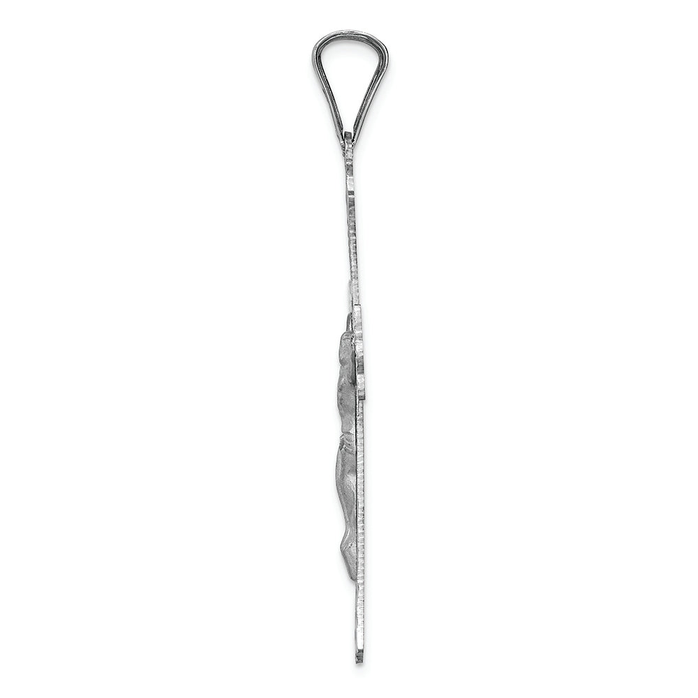 FJC Finejewelers 14k White Gold Crucifix Charm