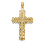 FJC Finejewelers 14k Two-tone Gold Crucifix Charm