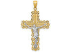 FJC Finejewelers 14k Two-tone Gold Crucifix Charm