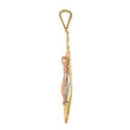 FJC Finejewelers 14 Kt Tri Color Gold Mariner Crucifix Charm