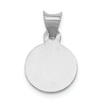 FJC Finejewelers 14k White Gold Our Lady Of Guadalupe Circle Charm