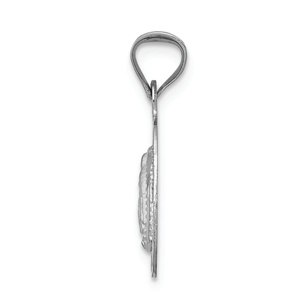 FJC Finejewelers 14k White Gold Our Lady Of Guadalupe Oval Charm