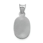 FJC Finejewelers 14k White Gold Our Lady Of Guadalupe Oval Charm